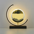 LumaAura Sand Art Moon Lamp, Remote-Controlled LED Night Light