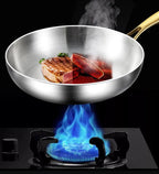 316 stainless steel frying pan with 7-layer design, 2 mm wall thickness and induction compatibility - Fioriscas