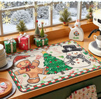 Kerstkeukenmat voor drogen & decoratieve doeleinden - Fioriscas