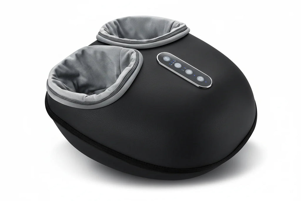 Massageador de pés terapêutico Shiatsu com calor e rolos de amassamento | Fioriscas
