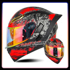 Modular Full-Face Motorcycle Helmet with Dual Visor | Fioriscas