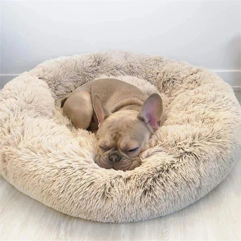 CozySphere-pehmoeläinten pyöreä peti kissoille ja koirille, liukumaton ja pestävä pohja