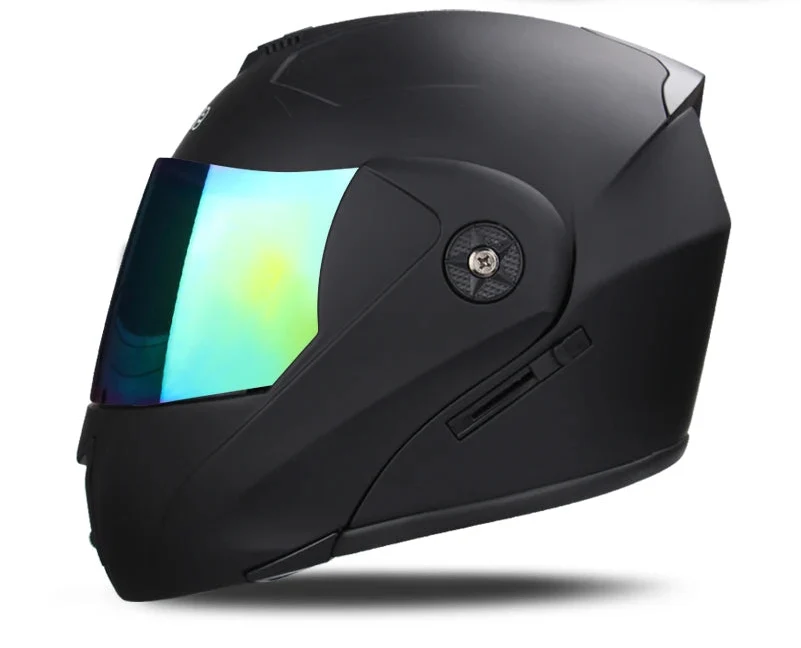 Modułowy kask motocyklowy z podwójną szybą, certyfikowany DOT | Fioriscas