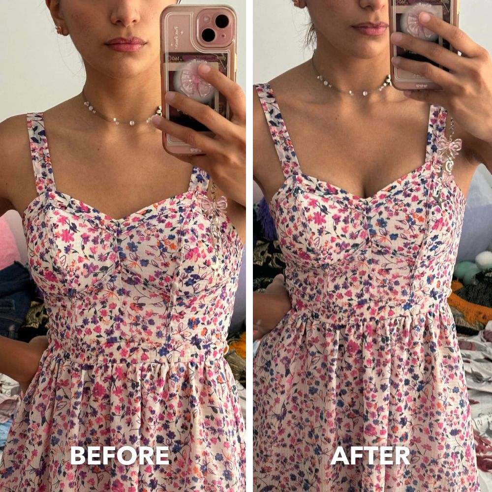 Oboustranné vyztužující polštářky PerkLift | Okamžité přirozené pozvednutí pod jakýkoli outfit | Fioriscas