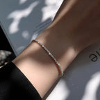 Pulsera de regalo para mujer de plata de ley con brillo resistente al agua | Fioriscas