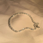 Pulsera de regalo para mujer de plata de ley con brillo resistente al agua | Fioriscas