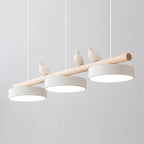 Lampada a sospensione con motivo di uccelli, apparecchio LED LyraNest ispirato alla natura