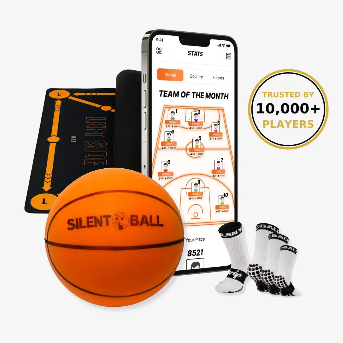 Dribble silencieux et maniement du ballon pour l’entraînement de basketball | Fioriscas