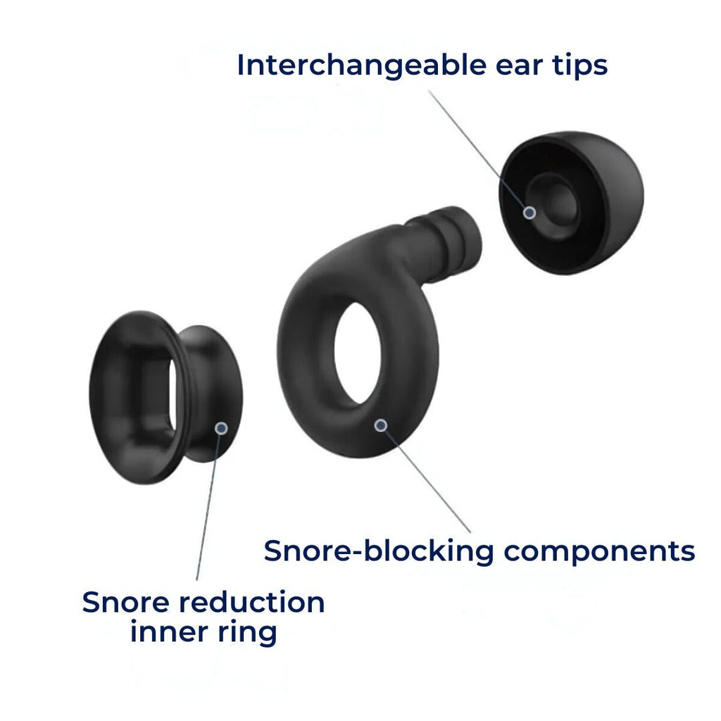 Bouchons d’oreilles de sommeil en silicone, ajustement confortable QuietNest bloquant le bruit