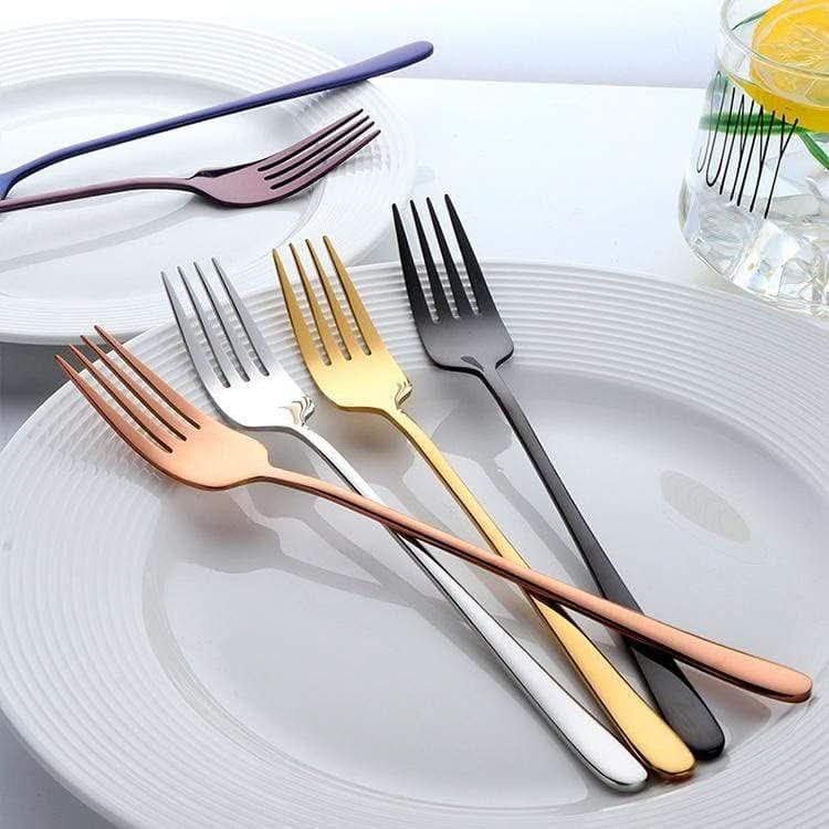 Elegant matgaffel med slitstark, blank beläggning - Fioriscas