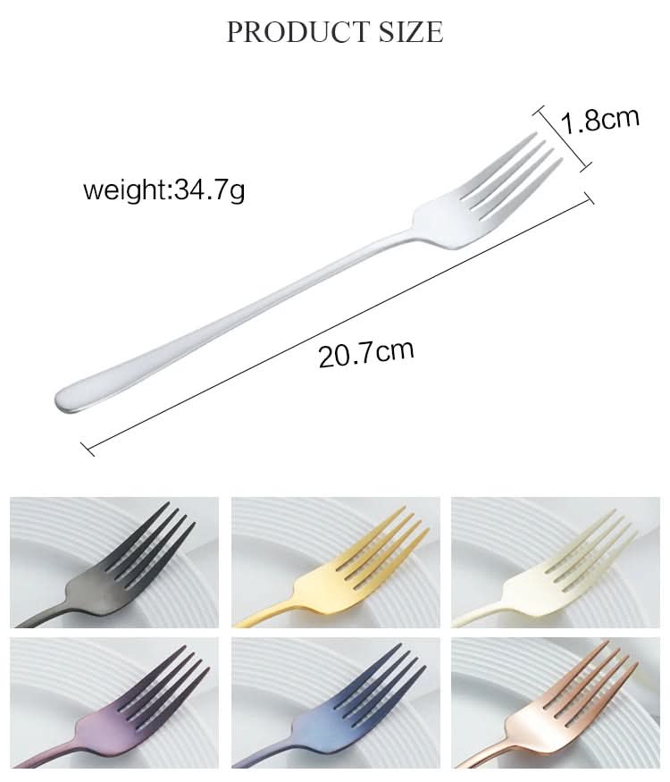 Elegant matgaffel med slitstark, blank beläggning - Fioriscas