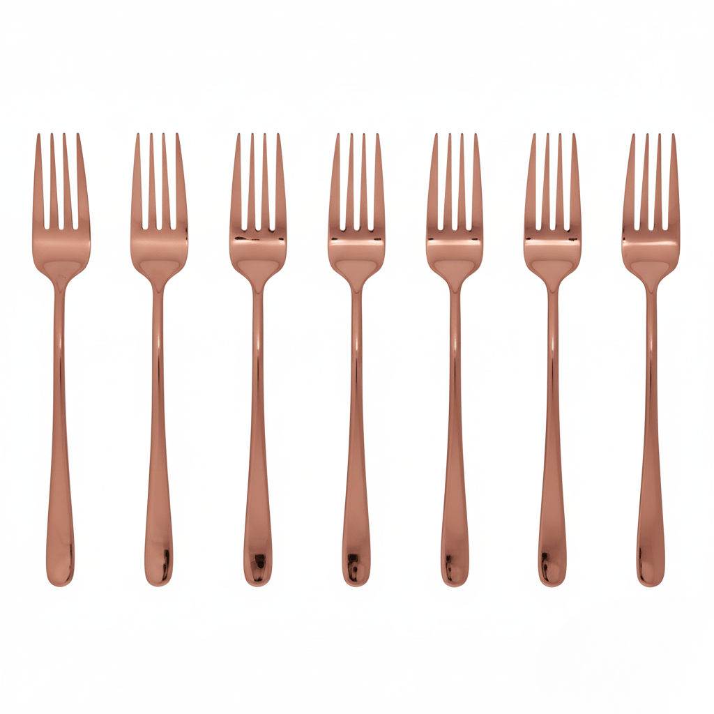 Elegant matgaffel med slitstark, blank beläggning - Fioriscas