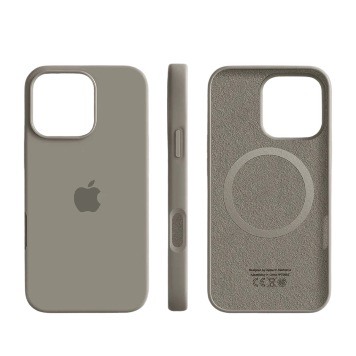 Magnetic silicone case with soft-touch surface for iPhone