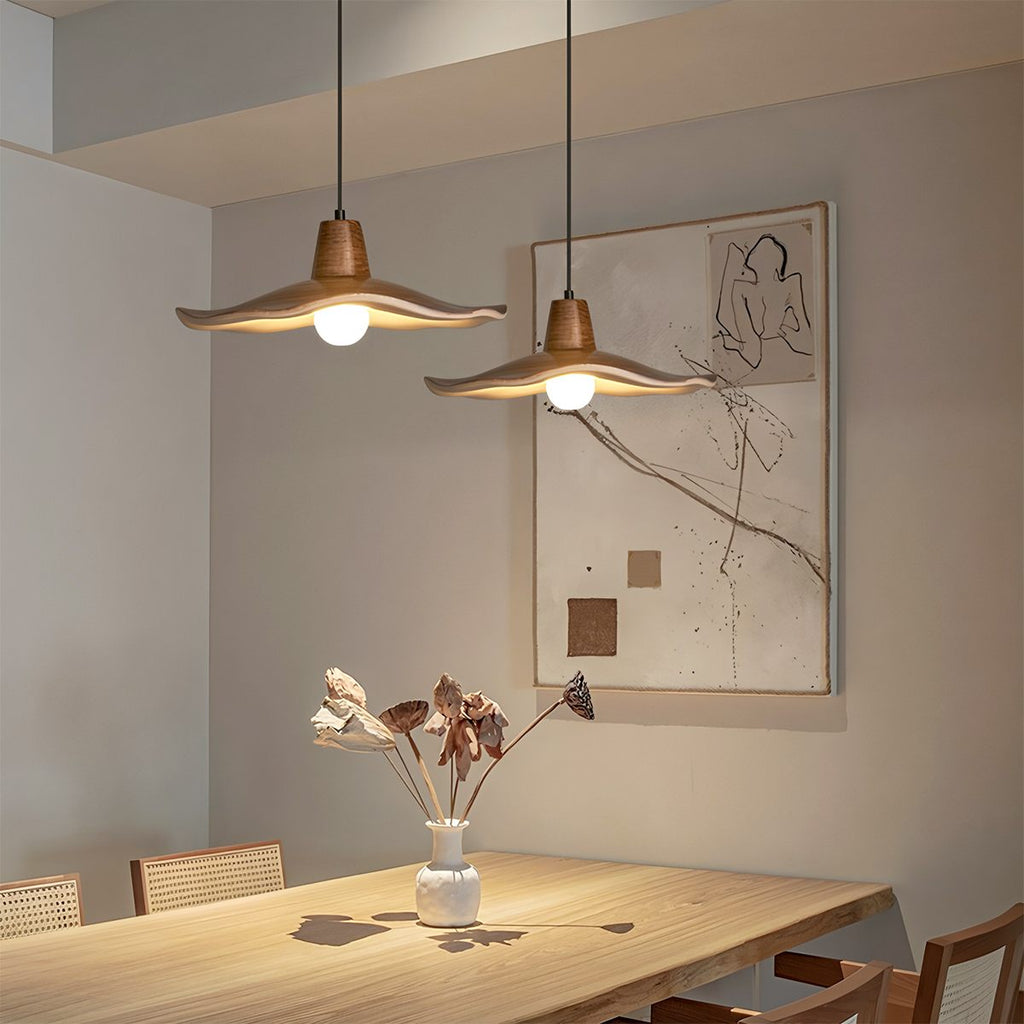 LumaWabi nordisk Wabi Sabi pendellampa för moderna interiörer med polerad finish