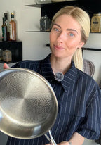Stegepande i rent titanium, belægningsfri stegeoverflade, 32-36 cm