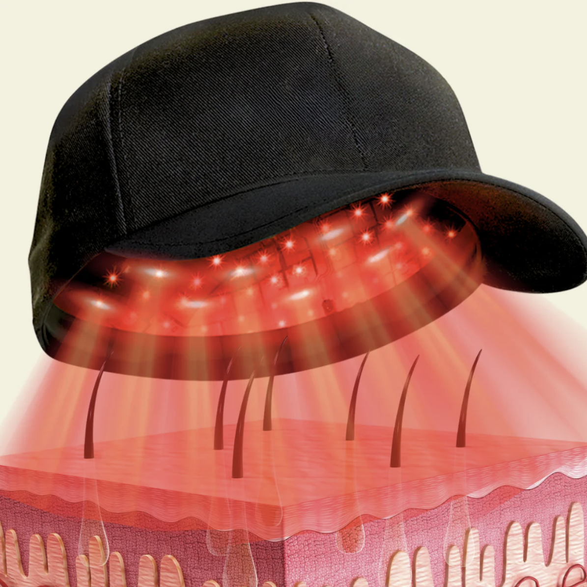 NovaLuma Red Light Hair Growth Cap For Home Use Daily