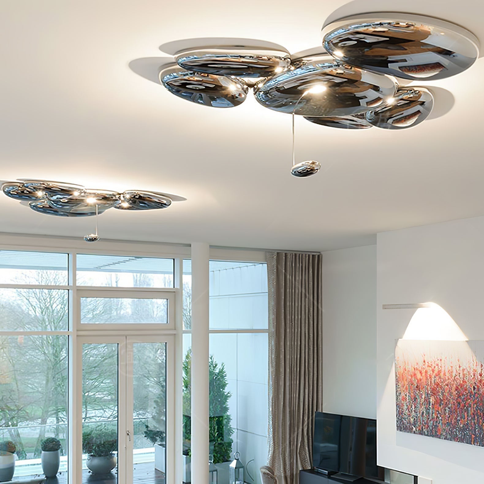 Lava moderne Skydro loftslampe røggrå | Fioriscas