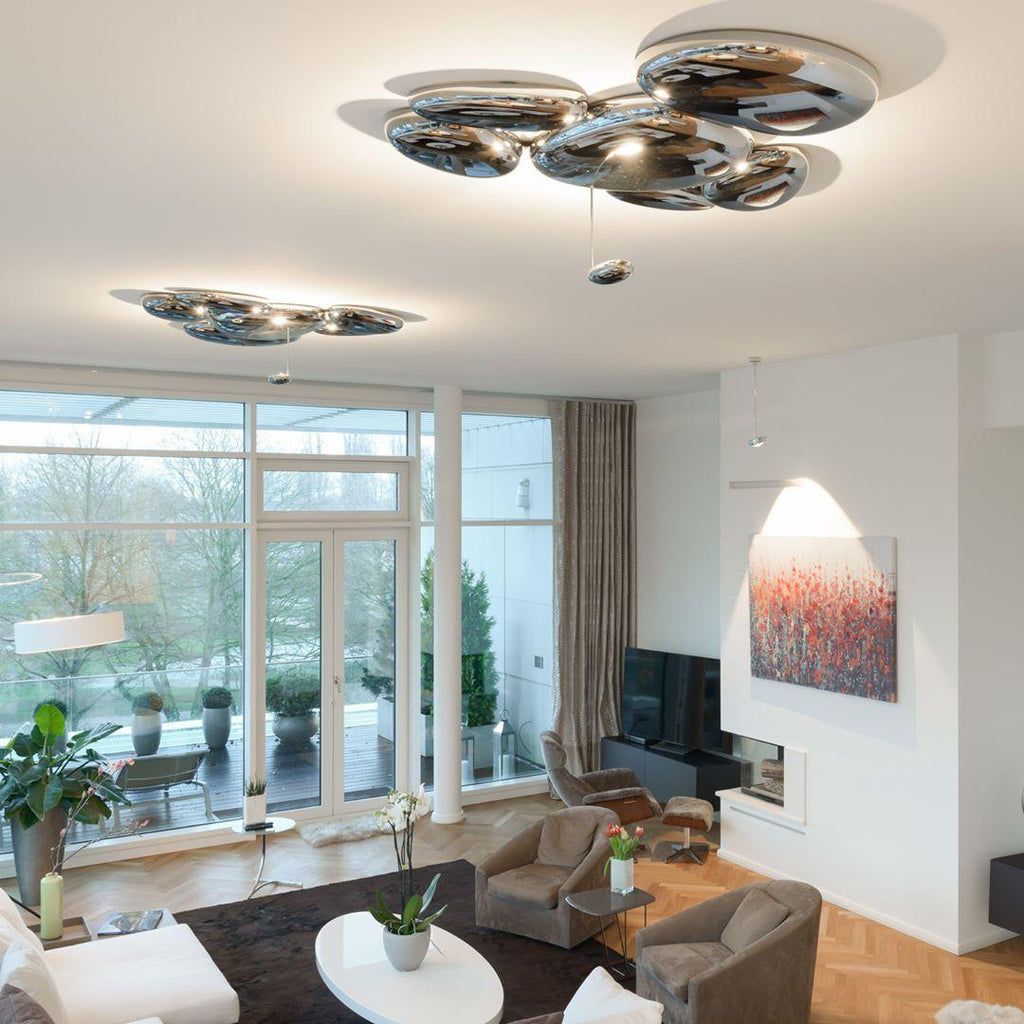 Lava moderne Skydro loftslampe røggrå | Fioriscas