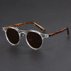 Lunettes de soleil rondes, style vintage Vintara, verres polarisés UV400