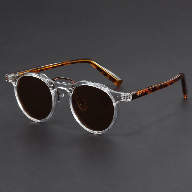 Lunettes de soleil rondes, style vintage Vintara, verres polarisés UV400