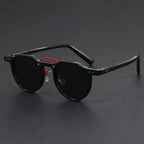 Lunettes de soleil rondes, style vintage Vintara, verres polarisés UV400