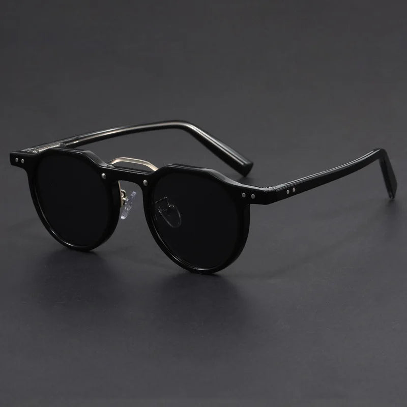 Lunettes de soleil rondes, style vintage Vintara, verres polarisés UV400