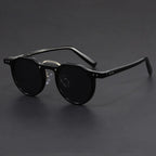 Lunettes de soleil rondes, style vintage Vintara, verres polarisés UV400