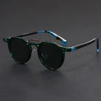 Lunettes de soleil rondes, style vintage Vintara, verres polarisés UV400
