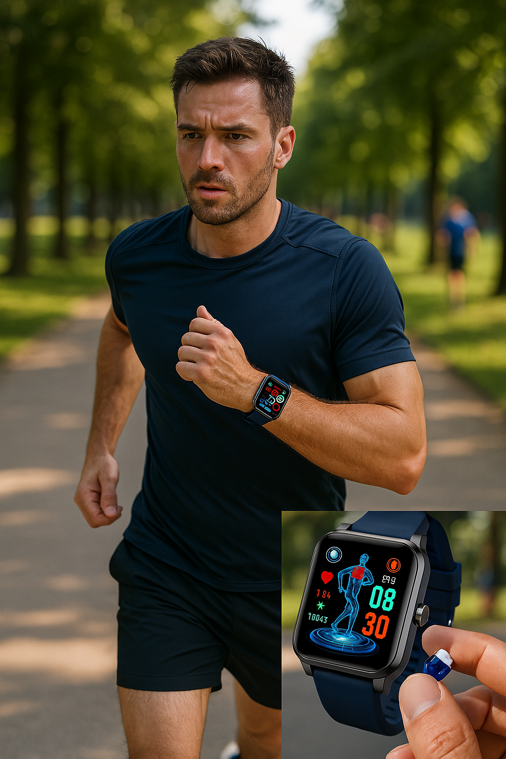 AstraVibe Pro Smart Watch, Wellness & Fitness Tracking, iOS/Android