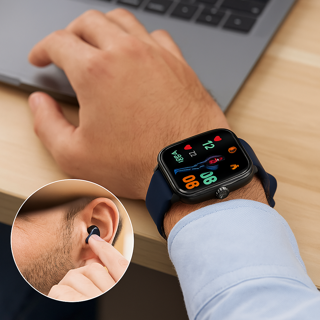 AstraVibe Pro Smart Watch, Wellness & Fitness Tracking, iOS/Android