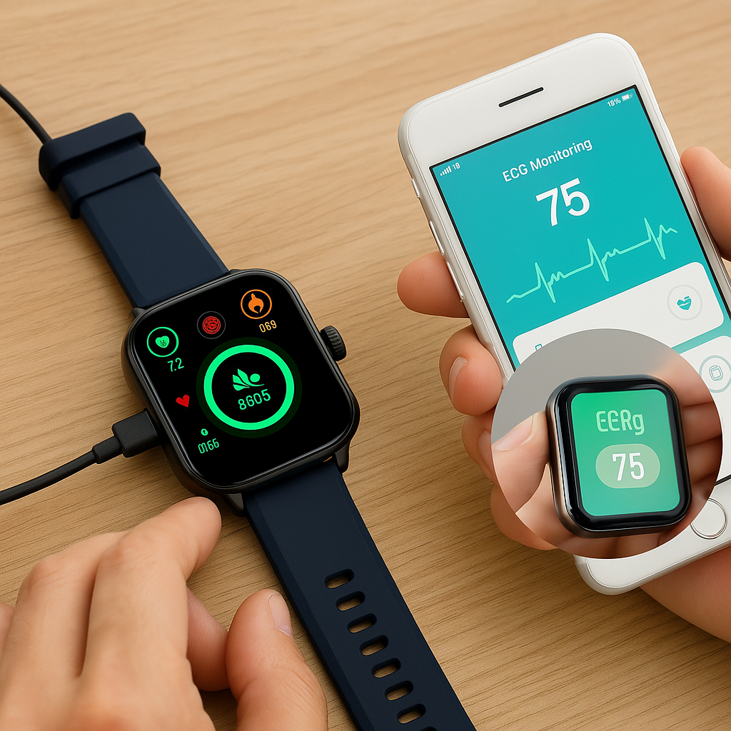AstraVibe Pro Smart Watch, Wellness & Fitness Tracking, iOS/Android