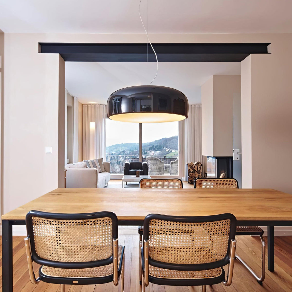 Smithfield-pendellampa - platsbesparande modern LED-armatur för vardagsrum | Fioriscas