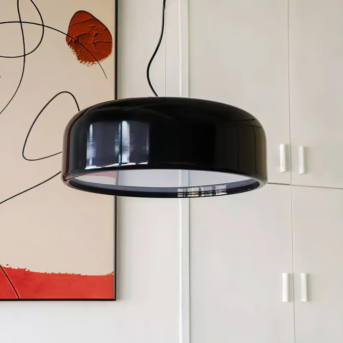 Smithfield-pendellampa - platsbesparande modern LED-armatur för vardagsrum | Fioriscas
