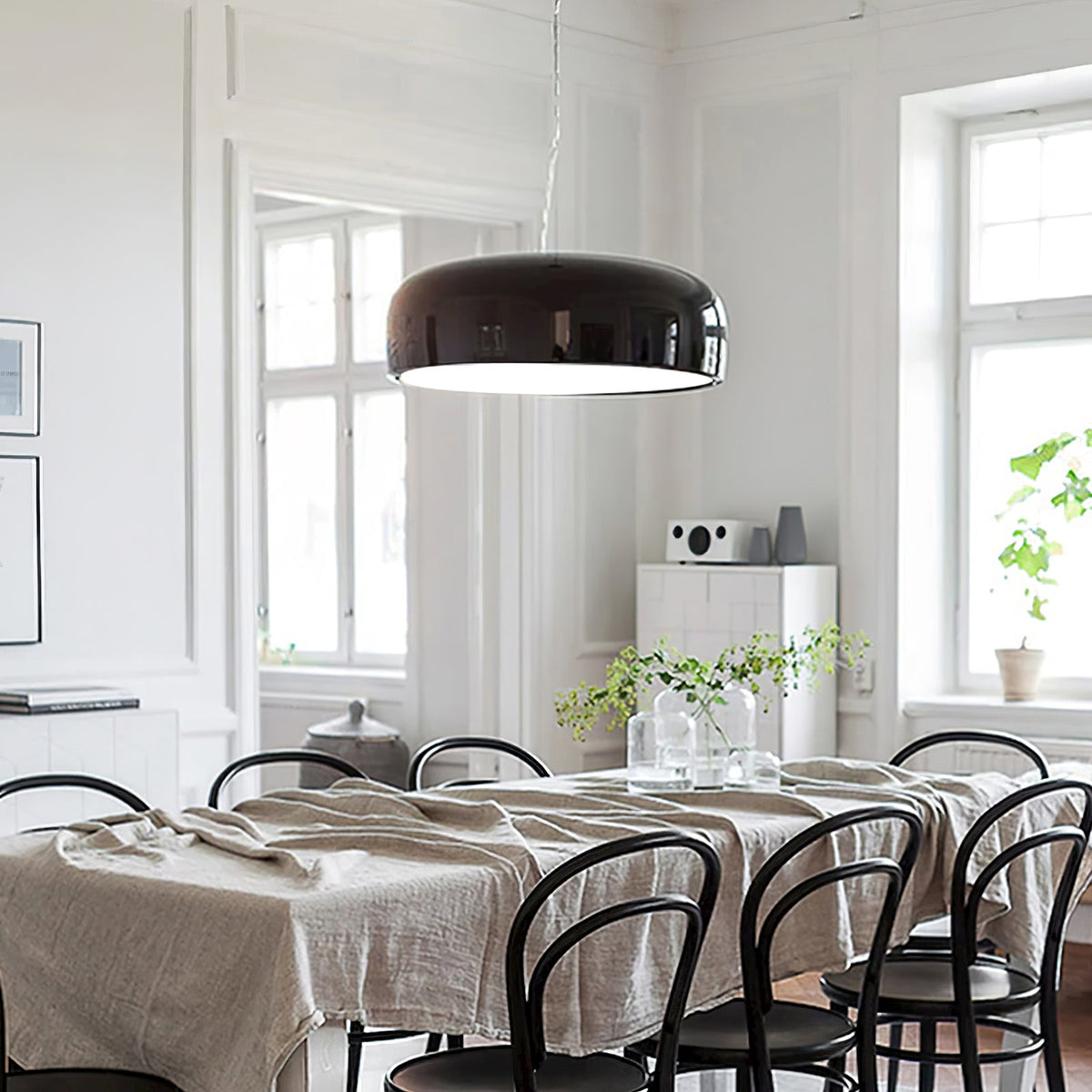 Smithfield-pendellampa - platsbesparande modern LED-armatur för vardagsrum | Fioriscas