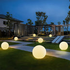 Luz de Jardim Solar LunaGlow em Forma de Esfera Lunar para Ambiente Exterior