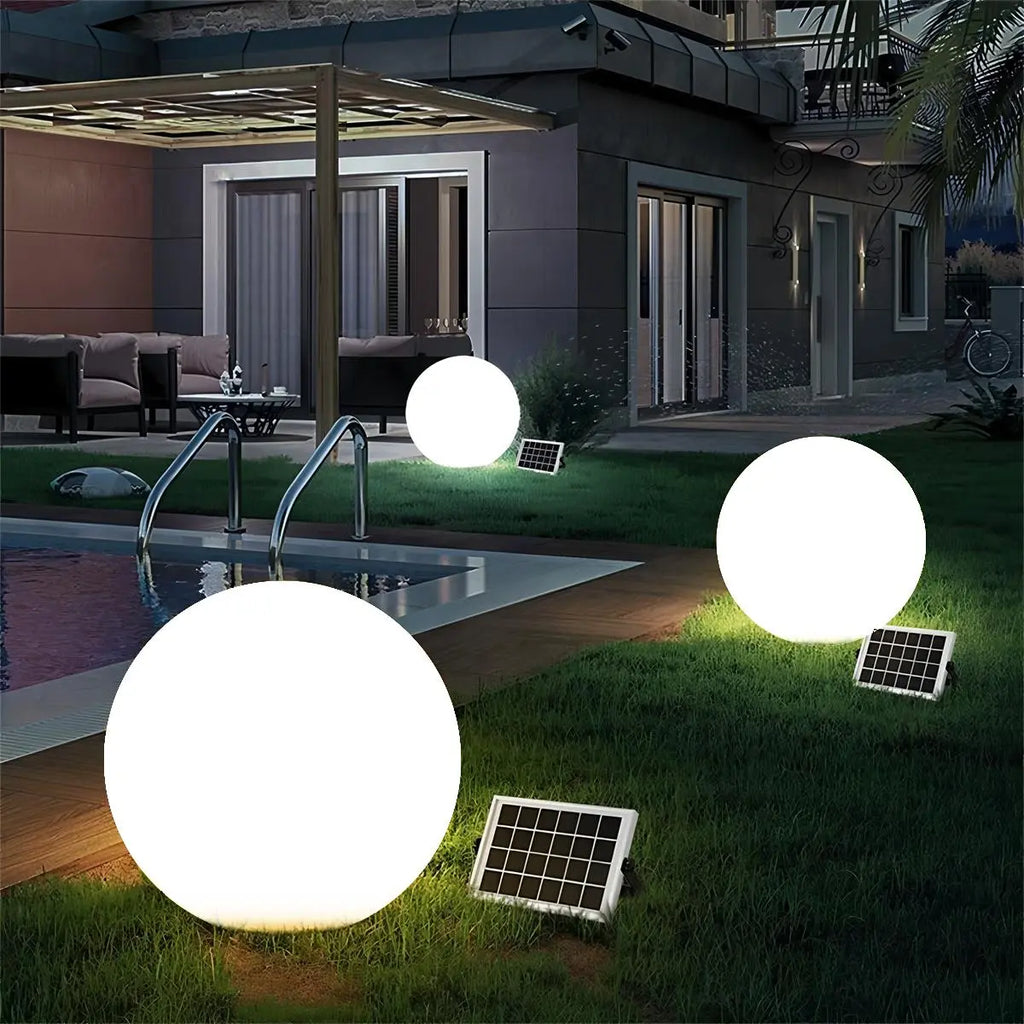 Luz de Jardim Solar LunaGlow em Forma de Esfera Lunar para Ambiente Exterior