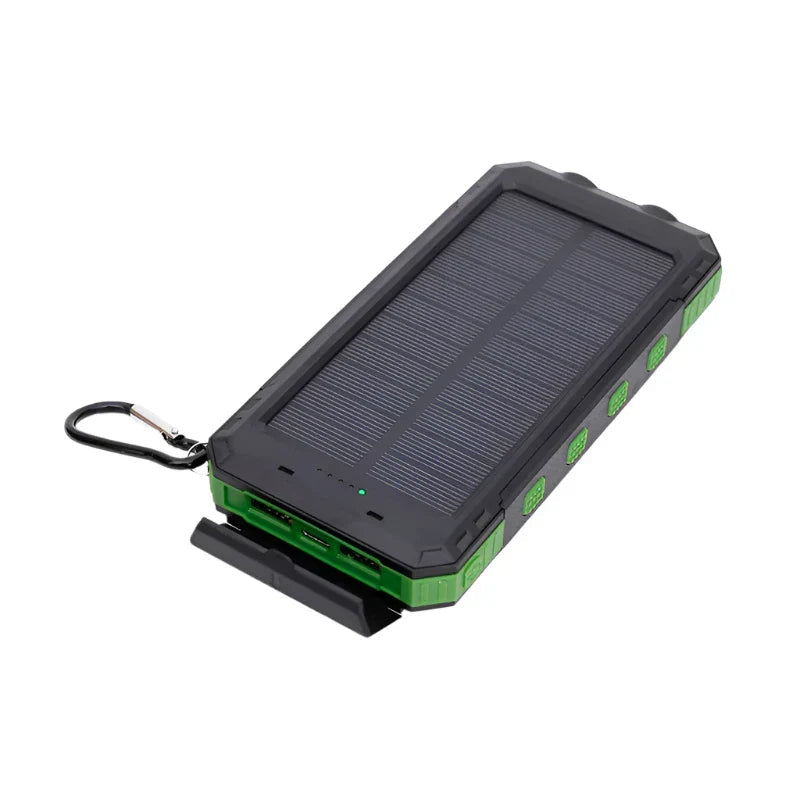 Solarcharge Pro 便携式太阳能充电器，内置灯，适合户外使用 - Fioriscas