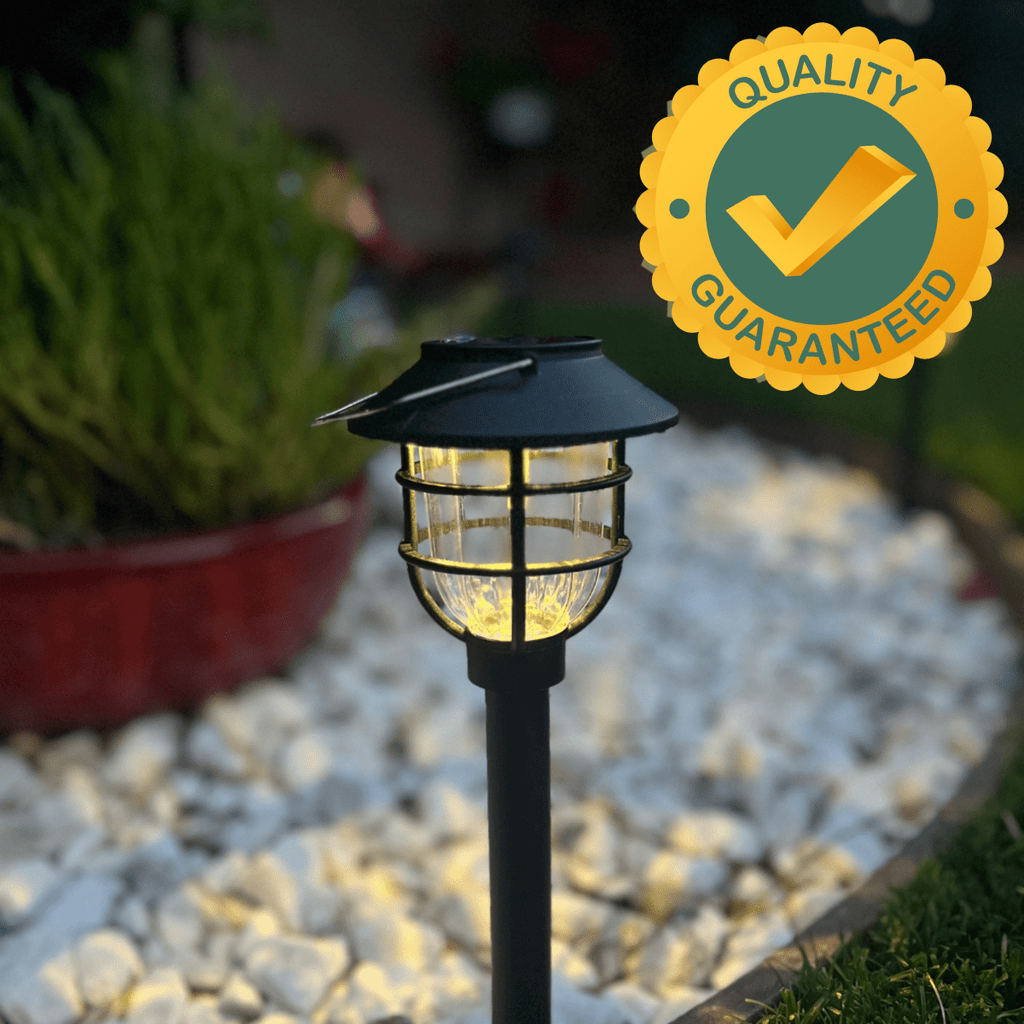 Luzes solares LED para caminhos de jardim para iluminação segura ao ar livre - Fioriscas