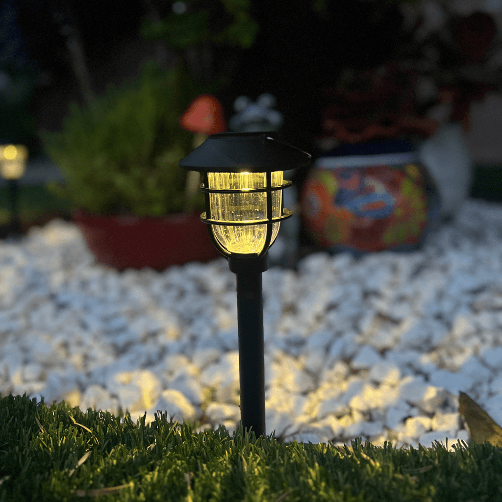 Luzes solares LED para caminhos de jardim para iluminação segura ao ar livre - Fioriscas
