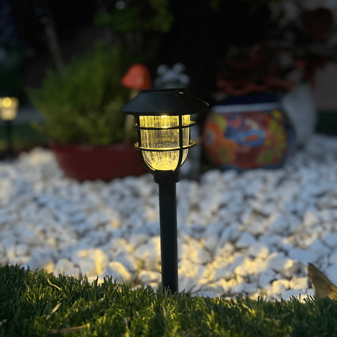Luzes solares LED para caminhos de jardim para iluminação segura ao ar livre - Fioriscas