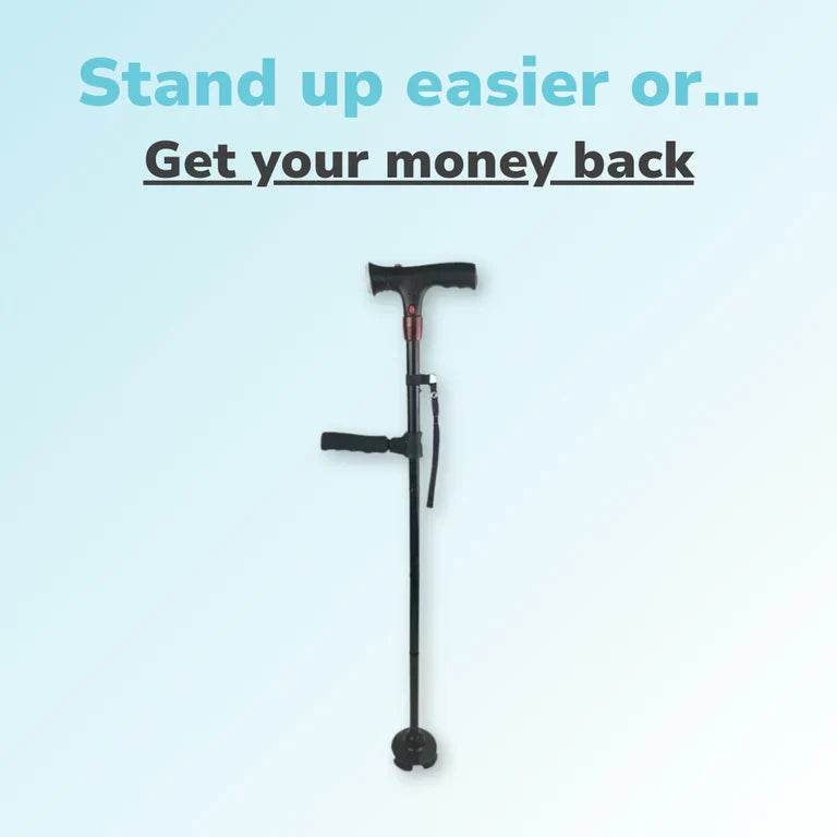 Skládací vycházková hůl AeroAssist s LED světlem a alarmem