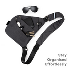 RFID-Blocking Anti-Theft Crossbody Travel Bag, Water-Resistant