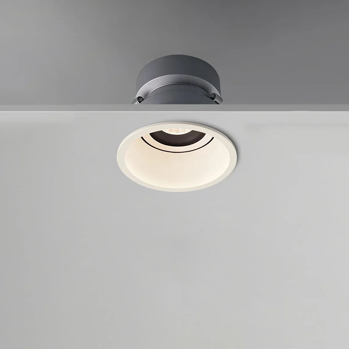 Spotlight de teto embutido LuminaNest LED com acabamento em alumínio
