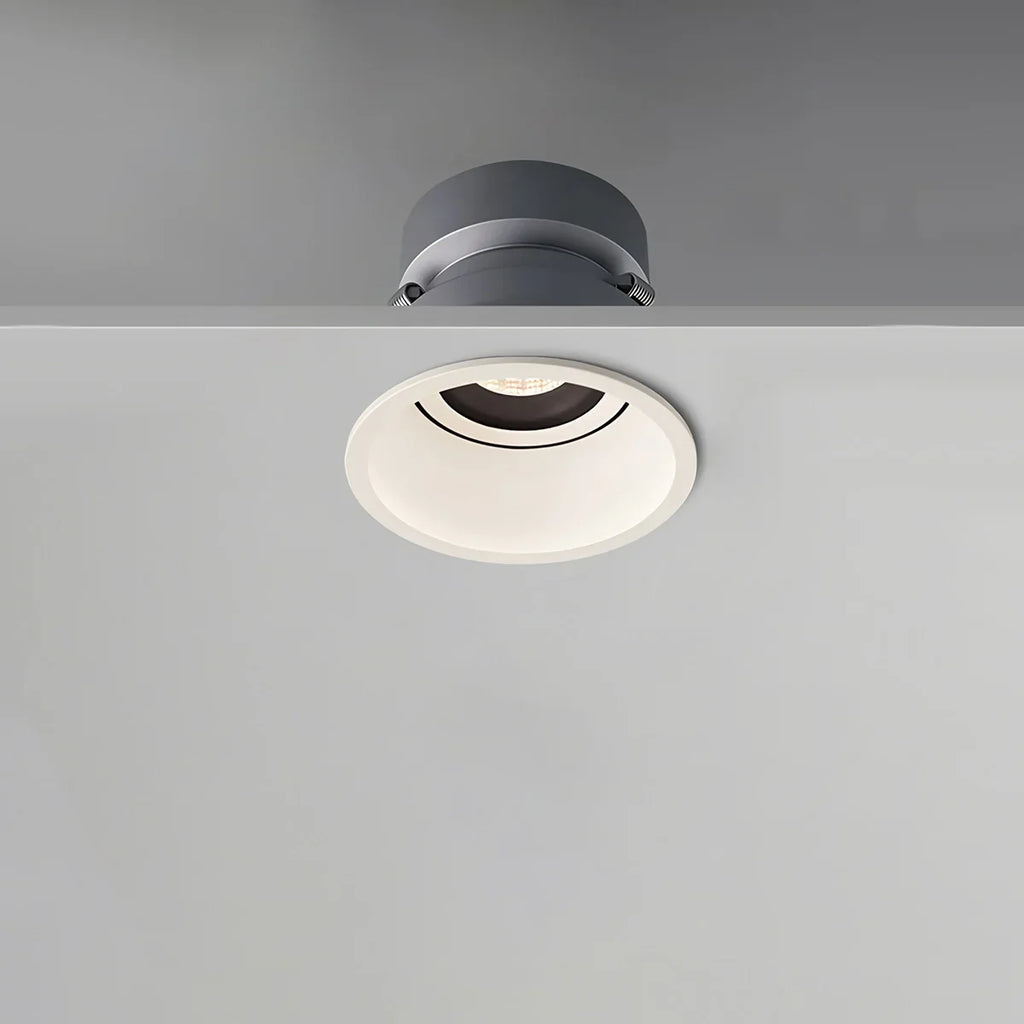 Spotlight de teto embutido LuminaNest LED com acabamento em alumínio