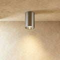 LumenArc Cylinder Surface Mount Spotlight Brushed Metal Finish