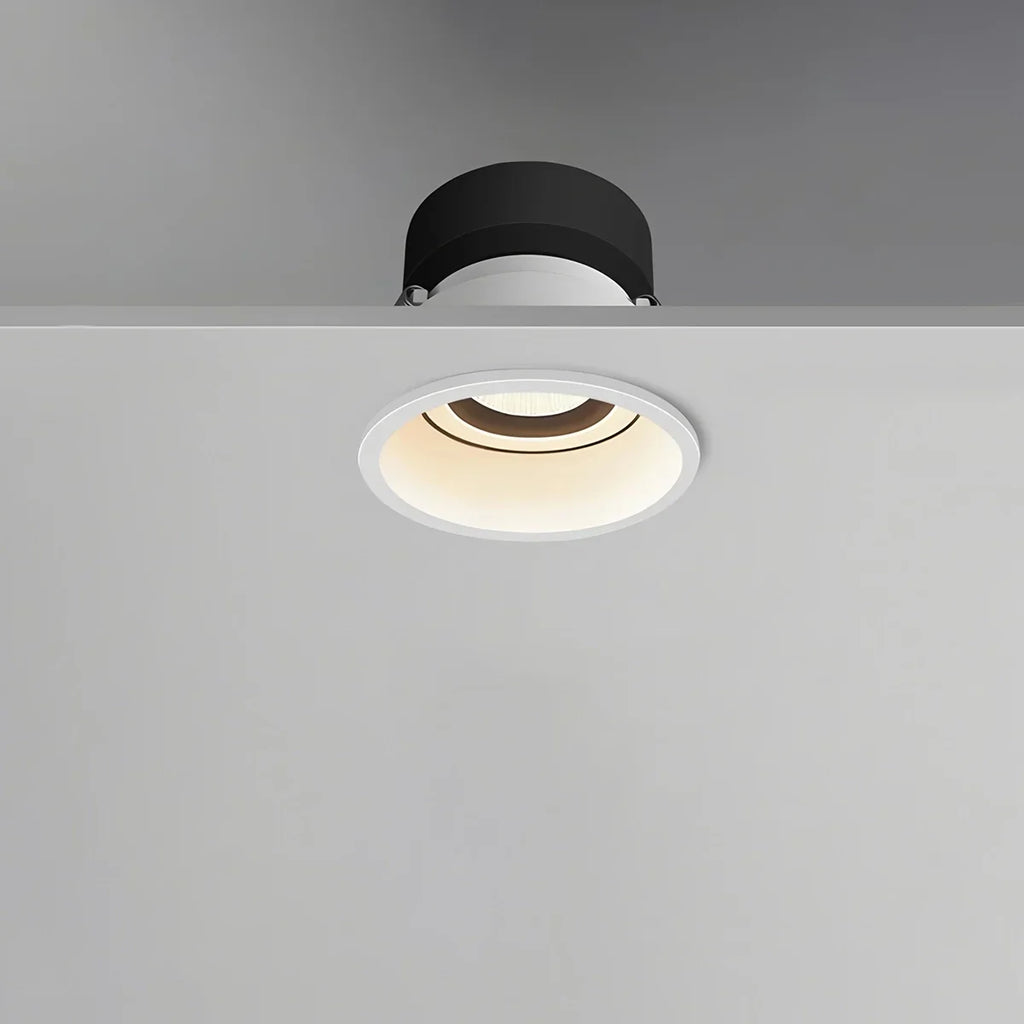 Spotlight de teto embutido LuminaNest LED com acabamento em alumínio