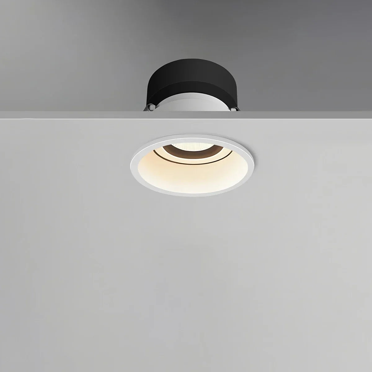 Spotlight de teto embutido LuminaNest LED com acabamento em alumínio