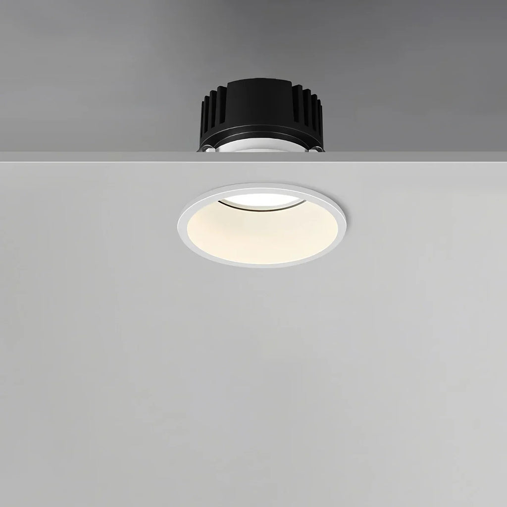 Spotlight de teto embutido LuminaNest LED com acabamento em alumínio