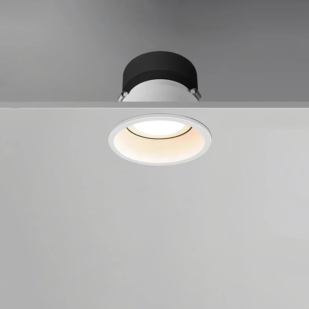 Spotlight de teto embutido LuminaNest LED com acabamento em alumínio