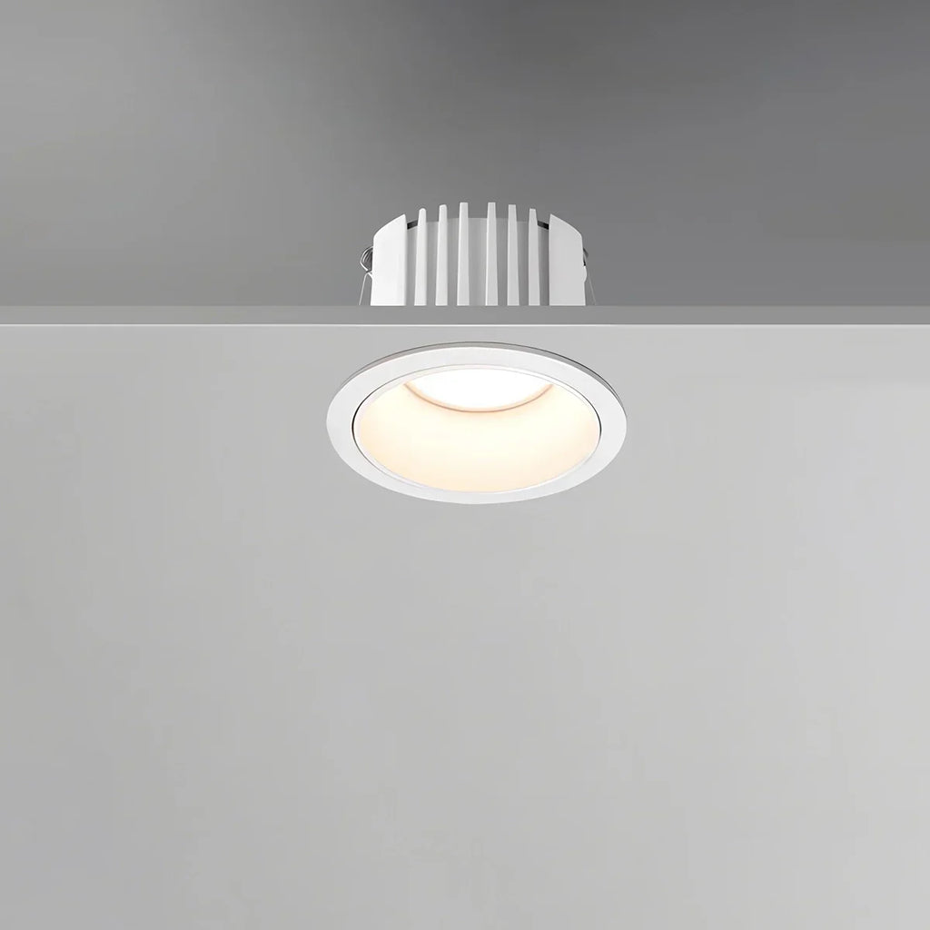 Spotlight de teto embutido LuminaNest LED com acabamento em alumínio